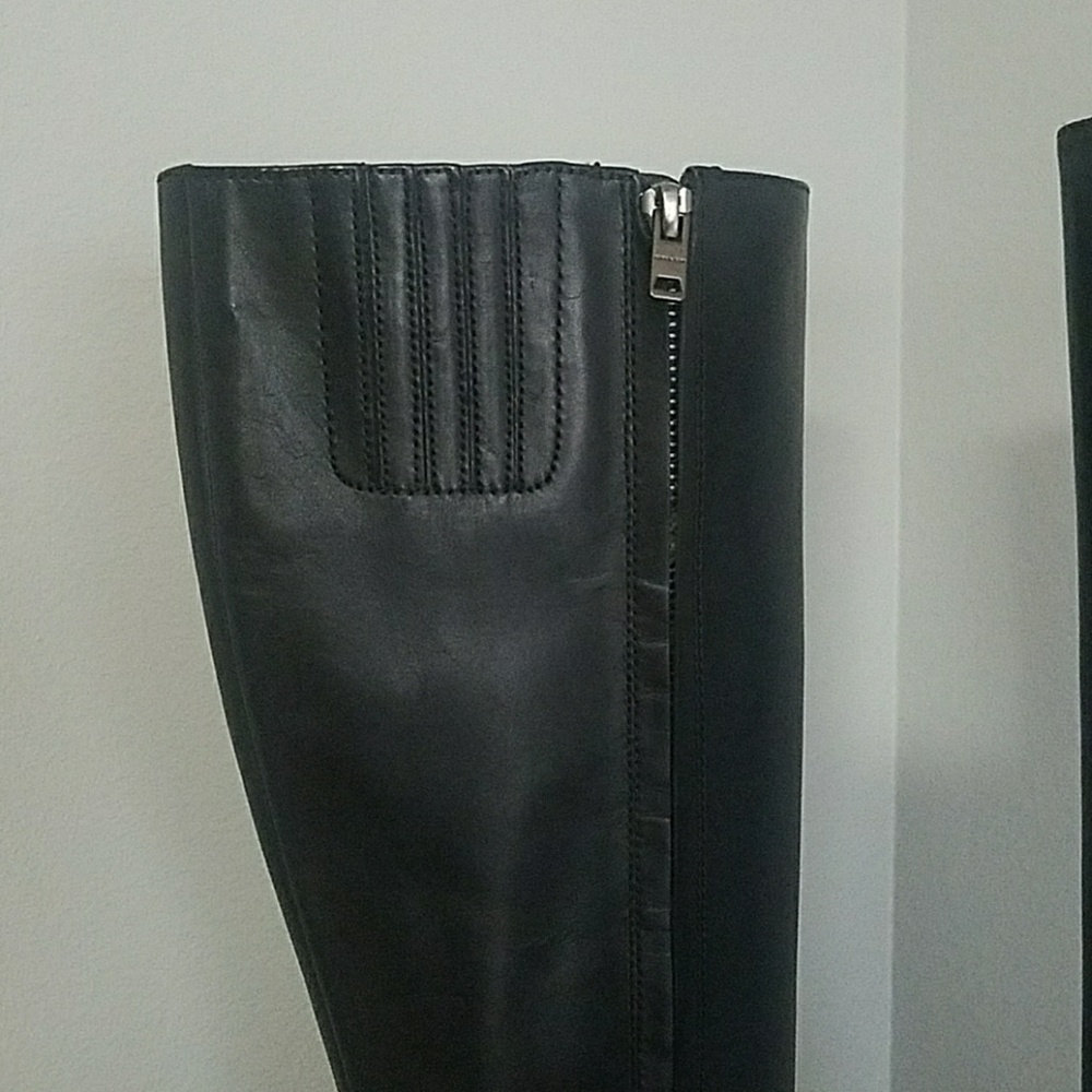 Coach Falon BT LTR Black Leather Boots - Picture 6 of 8